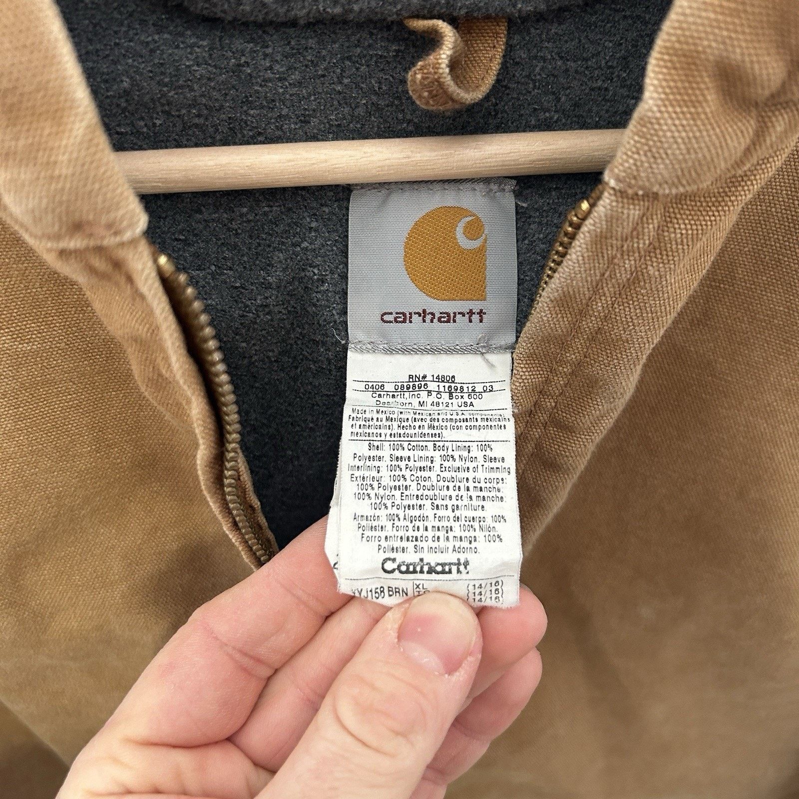 Carhartt Vintage Carhartt Fleece-Lined Hooded Active Jacket “Brown” Size M / US 6-8 / IT 42-44 - 10 Thumbnail
