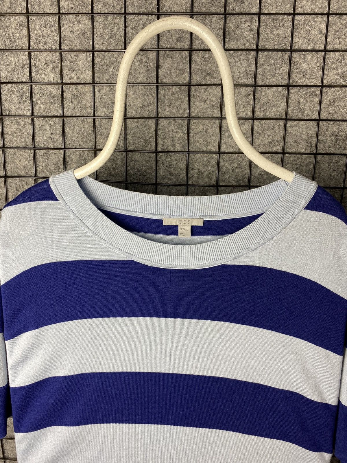 Cos × Vintage Cos Vintage Striped Knitted Short Sleeve Sweater Size M Size US M / EU 48-50 / 2 - 2 Thumbnail