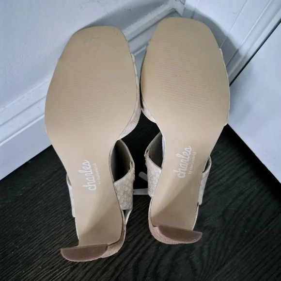 Vacation Charles by Charles David Gently Faux Leather Open-Toe Bootie Size US 8 / IT 38 - 14 Thumbnail