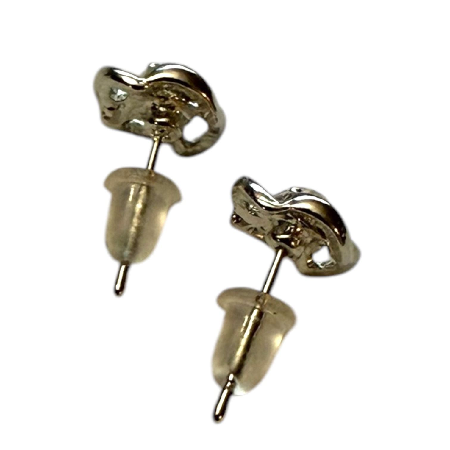 Other Silver Floral CZ Stone Stud Earrings Size ONE SIZE - 3 Thumbnail