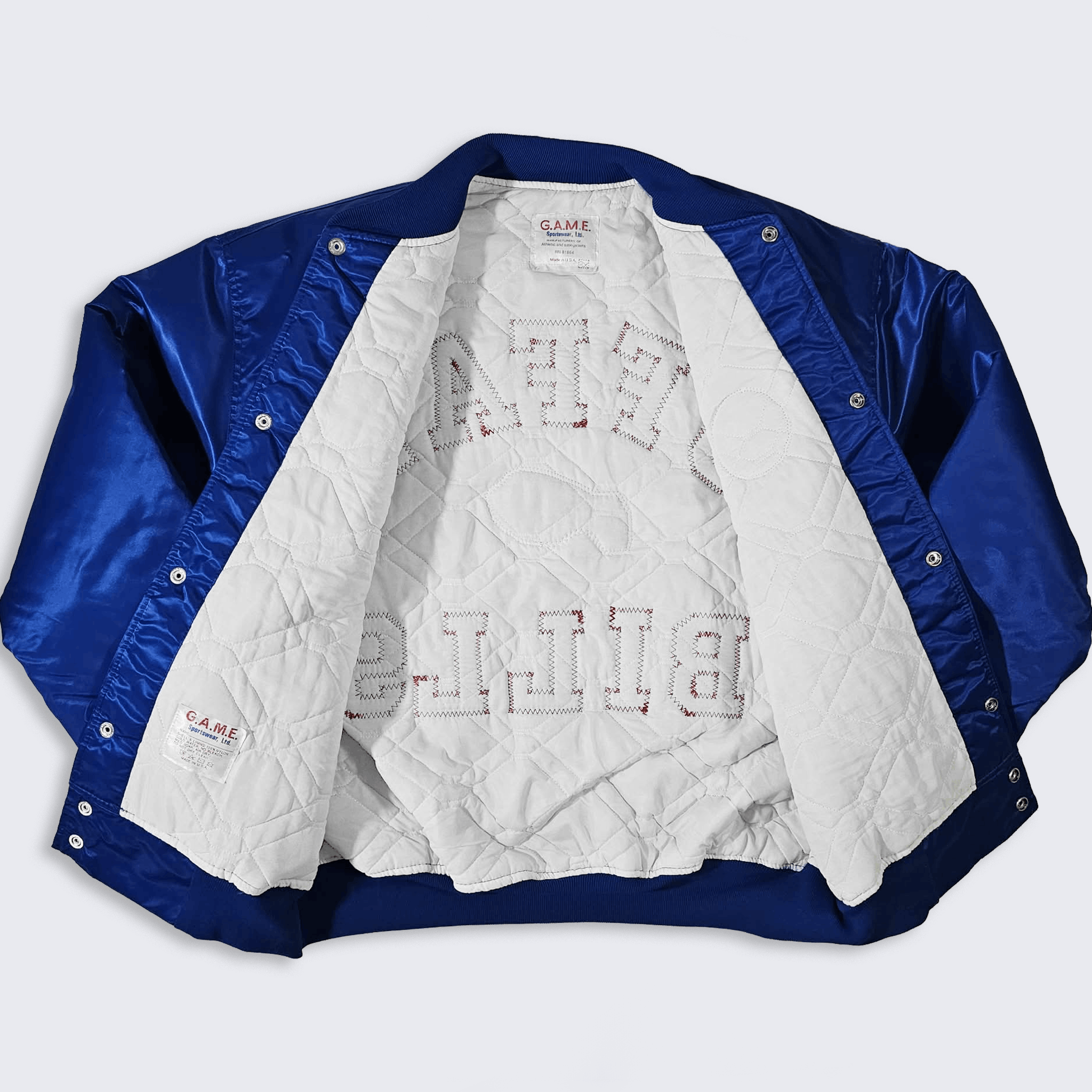 The Game Buffalo Bills Vintage 80s Starter Style Satin Bomber Jacket Size US XXL / EU 58 / 5 - 3 Thumbnail