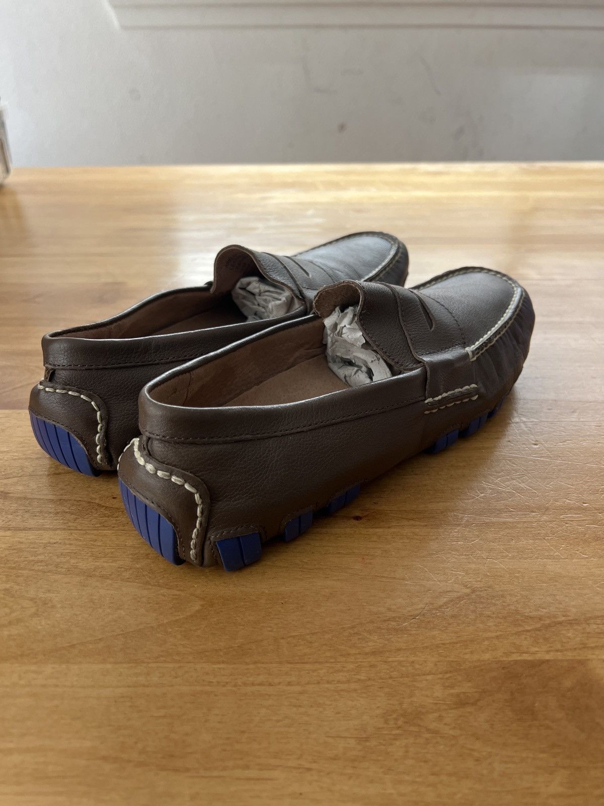 Polo Ralph Lauren × Ralph Lauren Polo Ralph Lauren Arkley Penny Brown Leather Driving Loafer Size US 10 / EU 43 - 9 Thumbnail