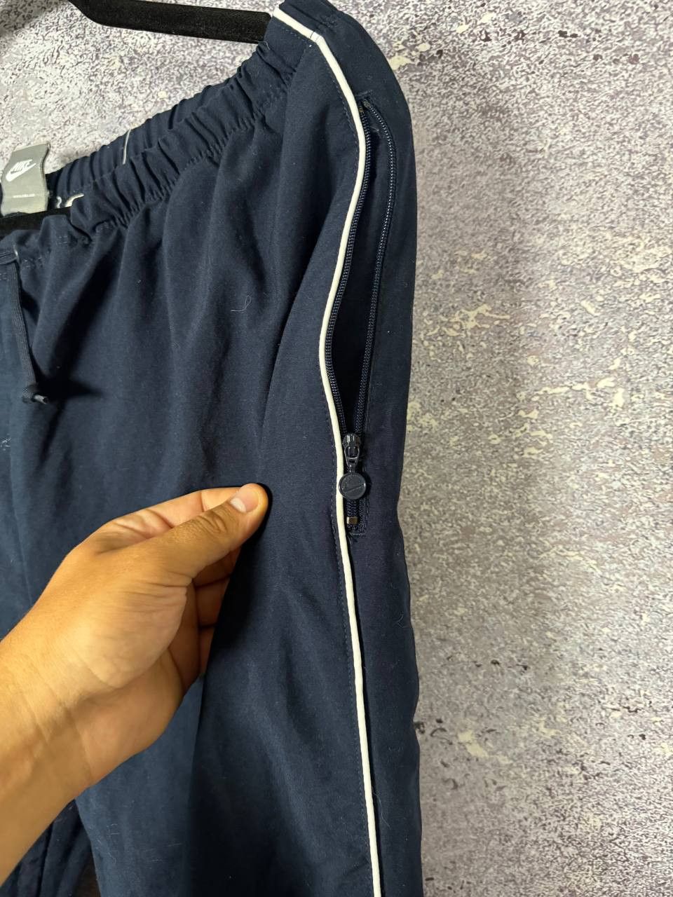 Nike VTG Nike Parachute Sweatpants Blue Pants White Stripes Size US 36 / EU 52 - 5 Thumbnail