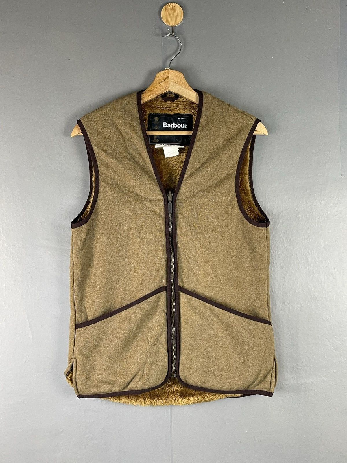 Barbour VINTAGE BARBOUR AW05 Warm Pile Lining Brown Vest Size US S / EU 44-46 / 1 - 1 Thumbnail