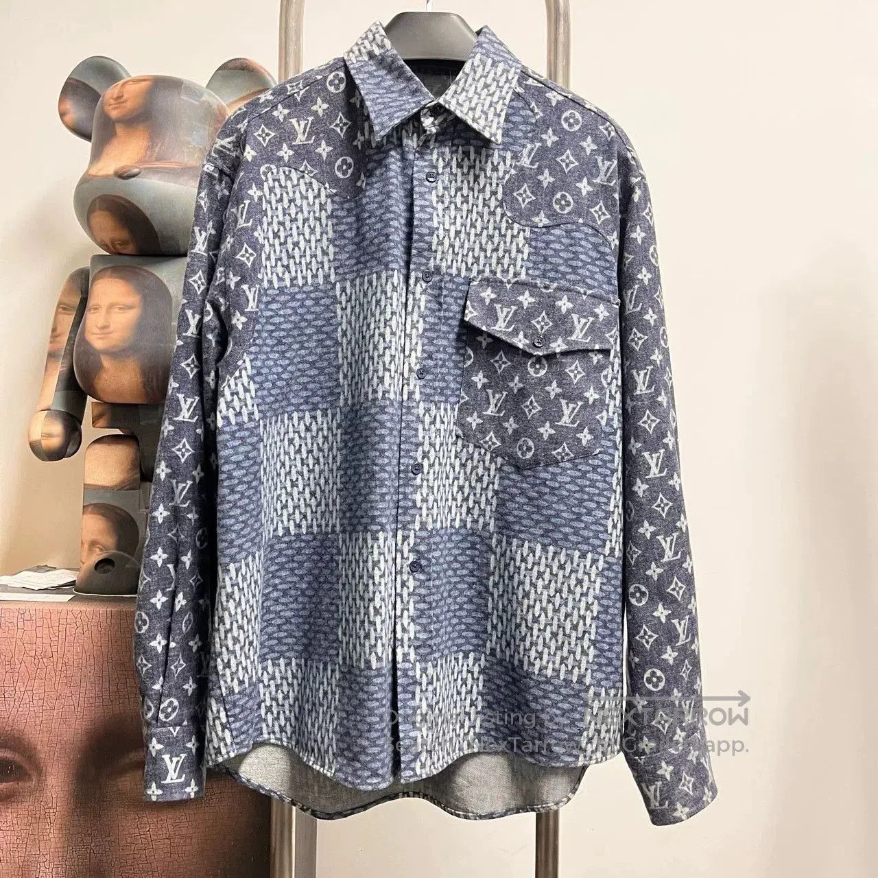 Louis Vuitton Louis Vuitton Nigo Checkered Knit Shirt. Size US S / EU 44-46 / 1 - 1 Thumbnail