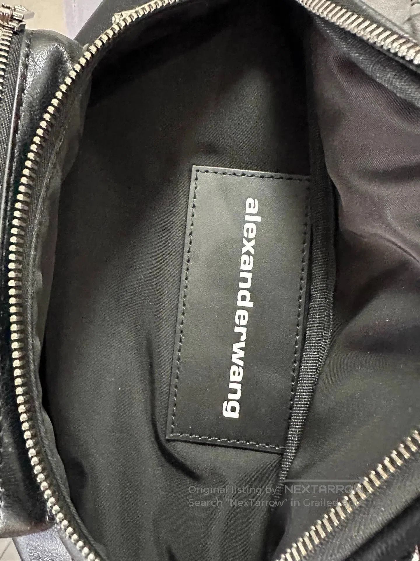 Alexander McQueen Black Leather Fanny Pack with Multiple Zippers and Chain. Size ONE SIZE - 5 Thumbnail