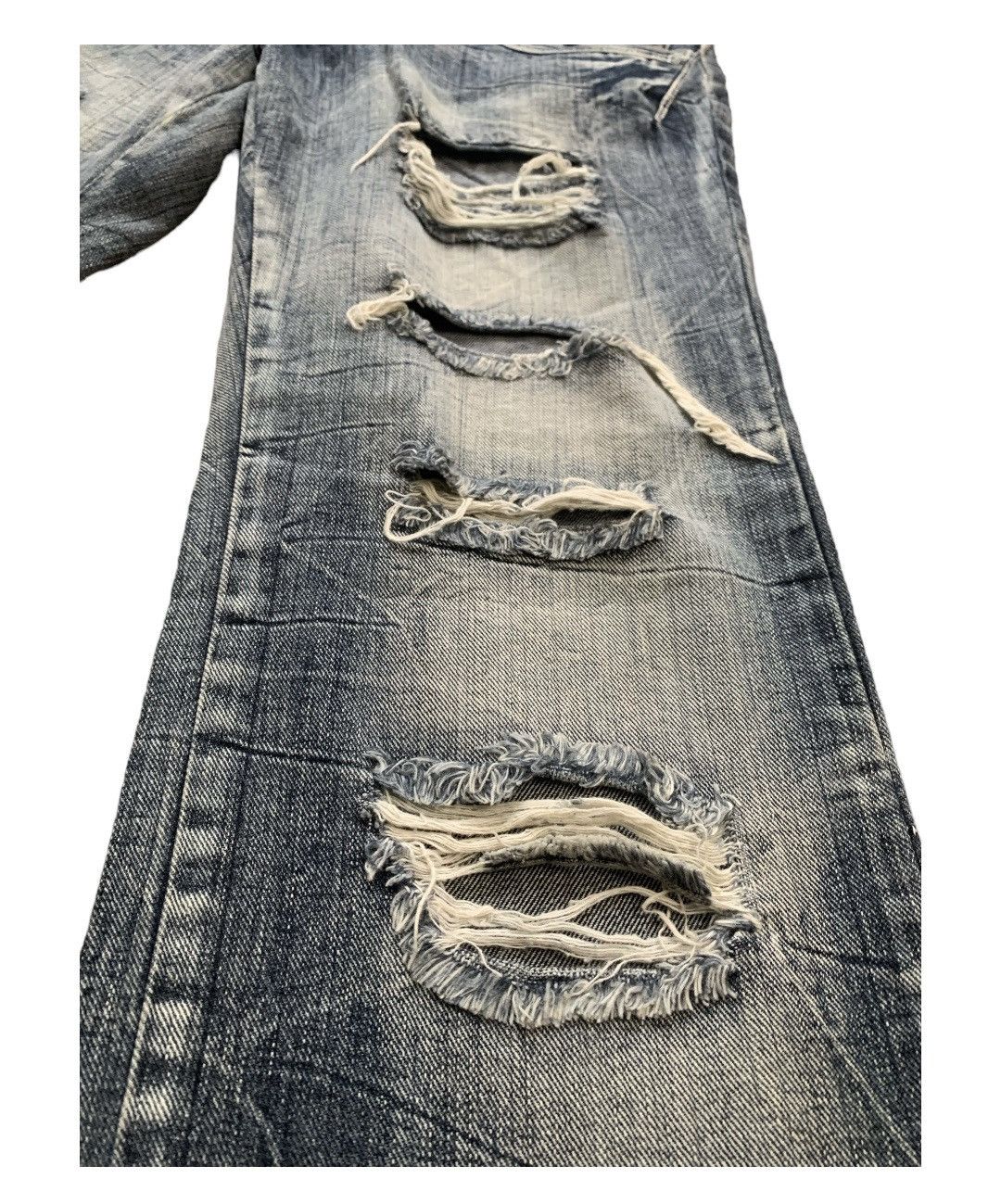 Japanese Brand Japanese Doublewaist Distressed Jeans Size US 32 / EU 48 - 5 Thumbnail