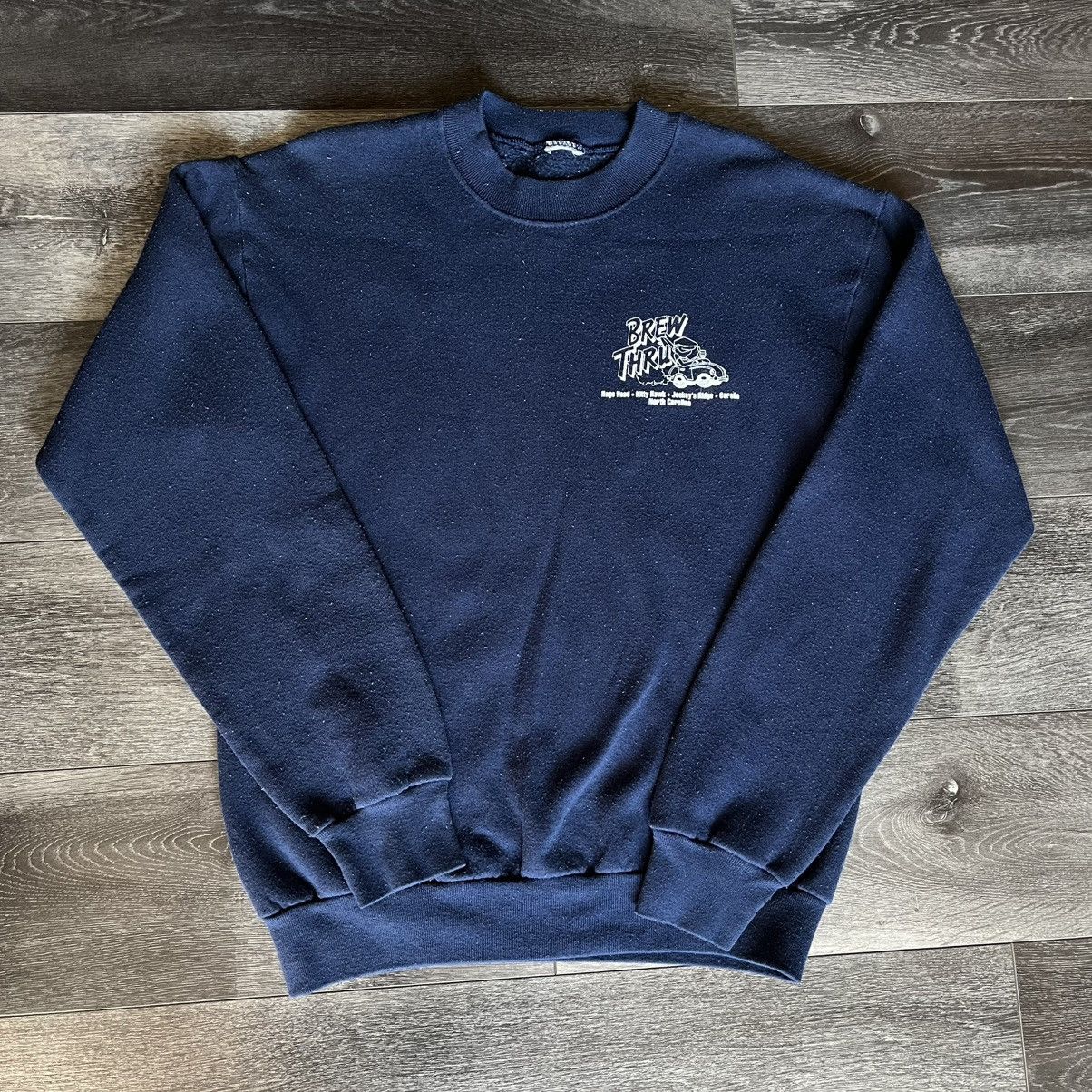 Band Tees × Vintage Vintage 1990s Brew Thru Outer Banks NC Crewneck Sweatshirt Size US M / EU 48-50 / 2 - 2 Thumbnail