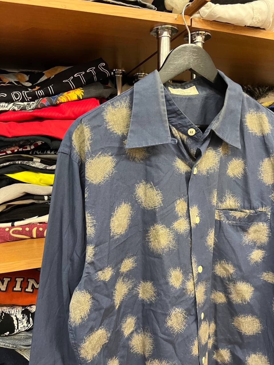 Other Avant Garde Graphic Y2K Multilogo Blue Lux Shirt Button Ups Size US L / EU 52-54 / 3 - 2 Thumbnail