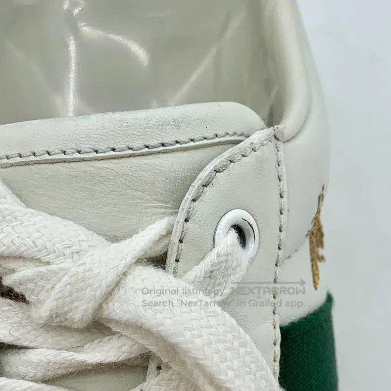Gucci Gucci Ace Series White Striped Webbing Bee Embroidery Lace Size US 8 / EU 41 - 8 Thumbnail