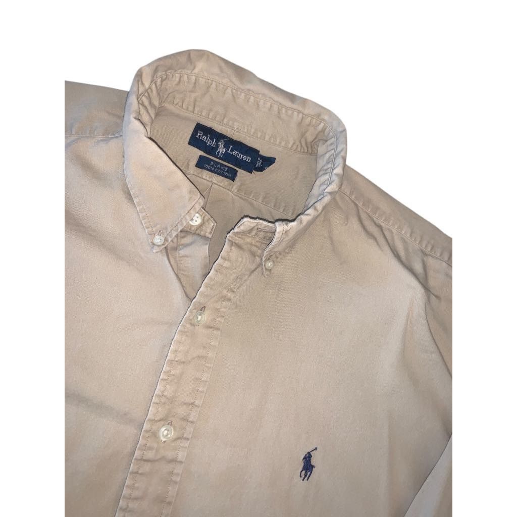 Ralph Lauren Polo Ralph Lauren Blake Button Shirt Khaki Long Sleeve XXL Size US XXL / EU 58 / 5 - 2 Thumbnail