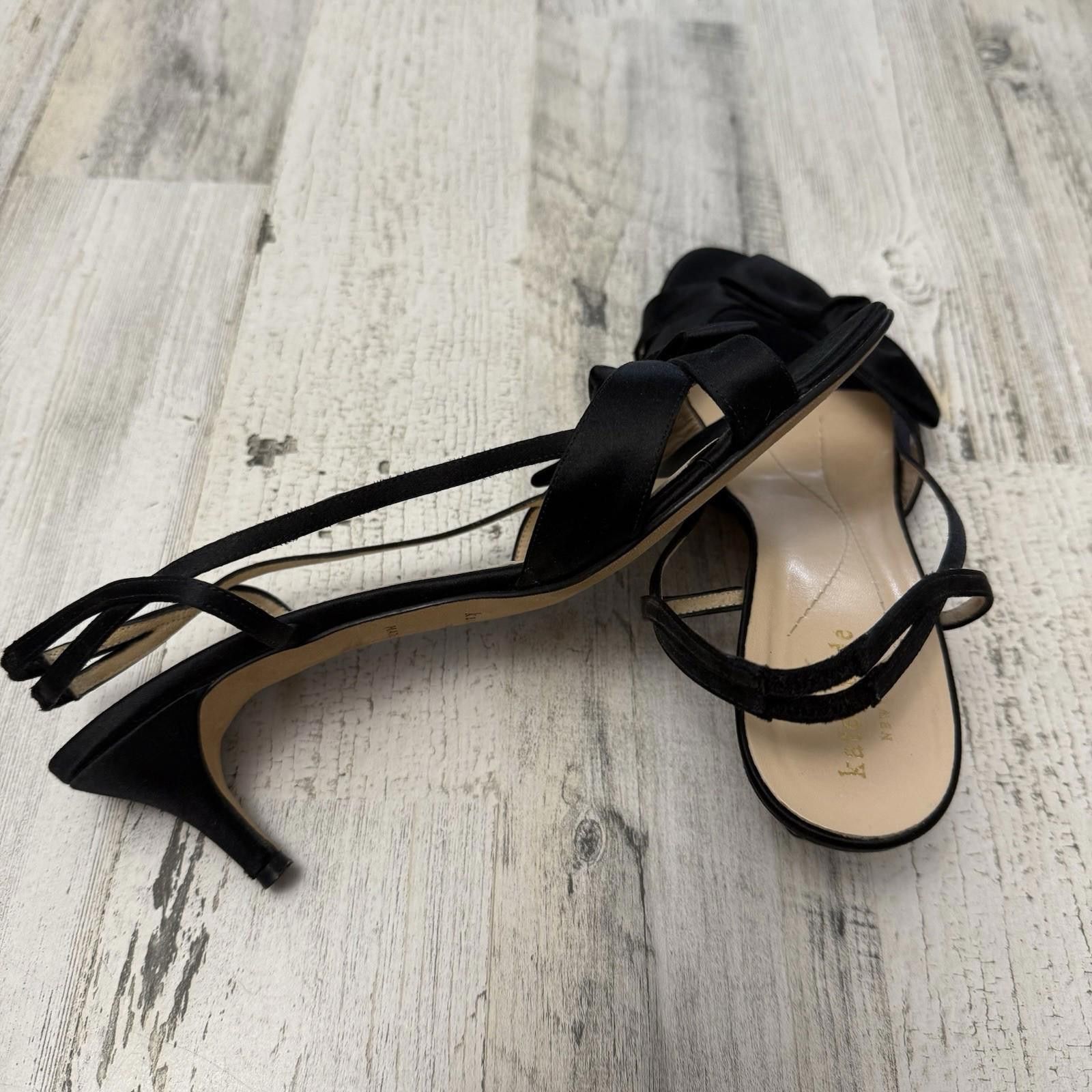 Designer Y2k Kate Spade Italy Kitten Black Heels 8.5 Size US 8.5 / IT 38.5 - 5 Thumbnail