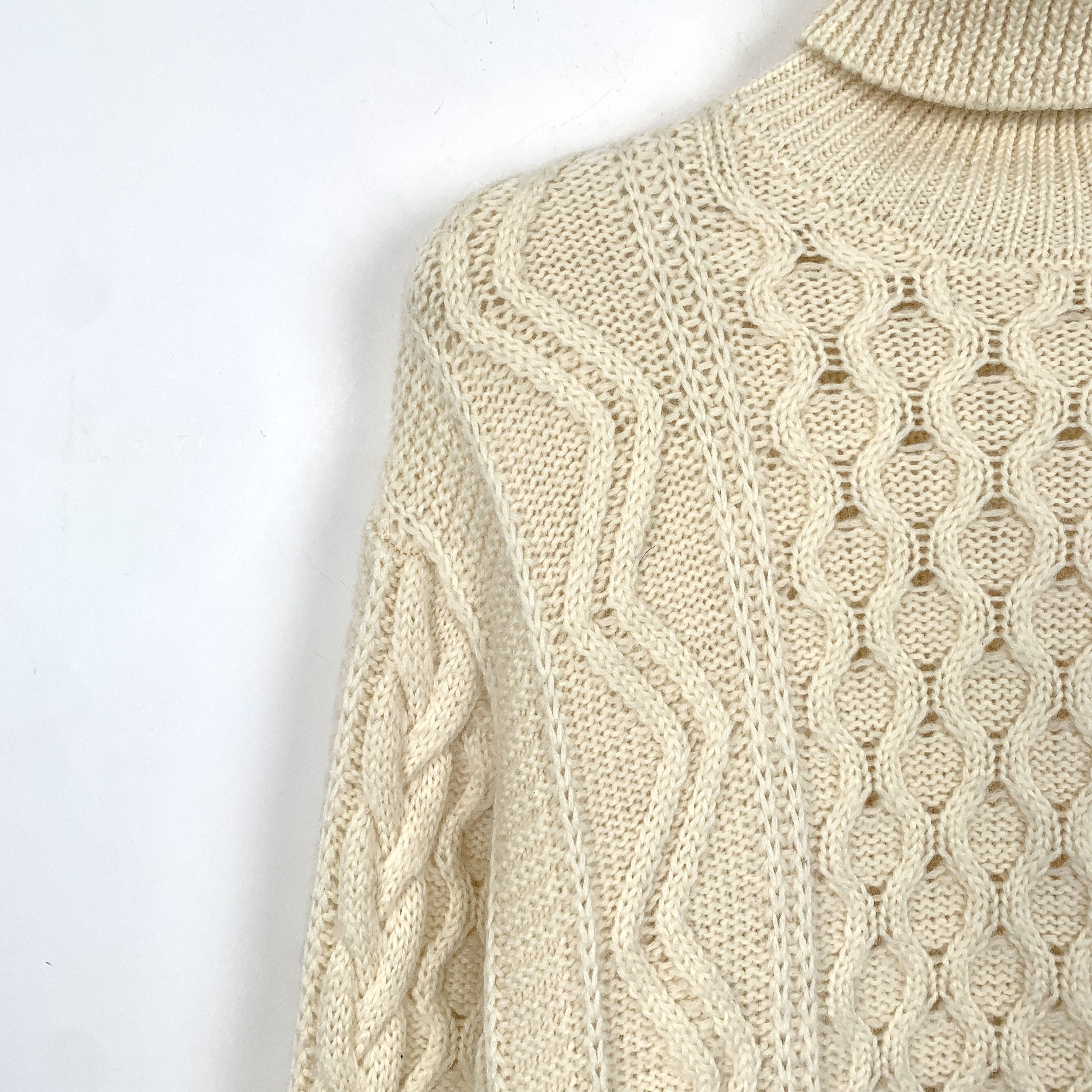 Saint Laurent Paris Saint Laurent Beige Half Turtleneck Wool (Size S) Size S / US 4 / IT 40 - 6 Thumbnail