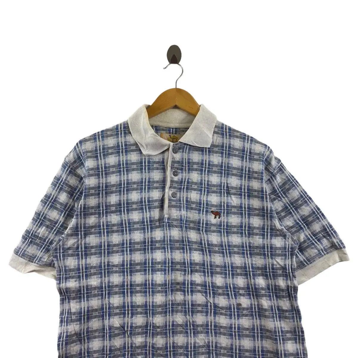 Camel × Vintage Vintage CAMEL USA COLLECTION Plaid Checks Polo Tee Shirt Size US S / EU 44-46 / 1 - 2 Thumbnail