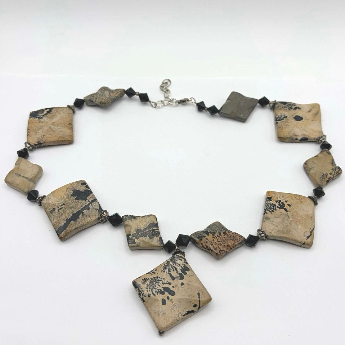 Other Tan & Black Jasper Stone Necklace Size ONE SIZE - 4 Thumbnail