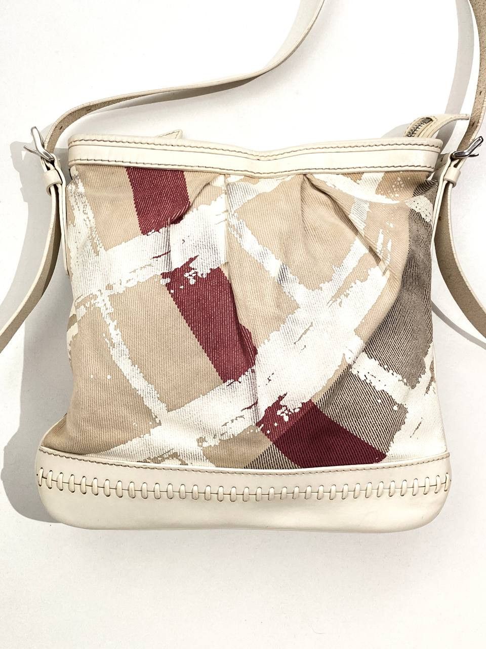 Burberry Burberry Nova Check Monogram Canvas Leather Shoulder Bag Y2K Size ONE SIZE - 4 Thumbnail