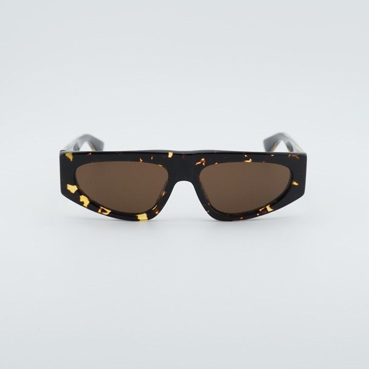 Bottega Veneta Bottega Veneta BV1277S 002 Sunglasses Havana Cat Eye Frame Size ONE SIZE - 3 Thumbnail