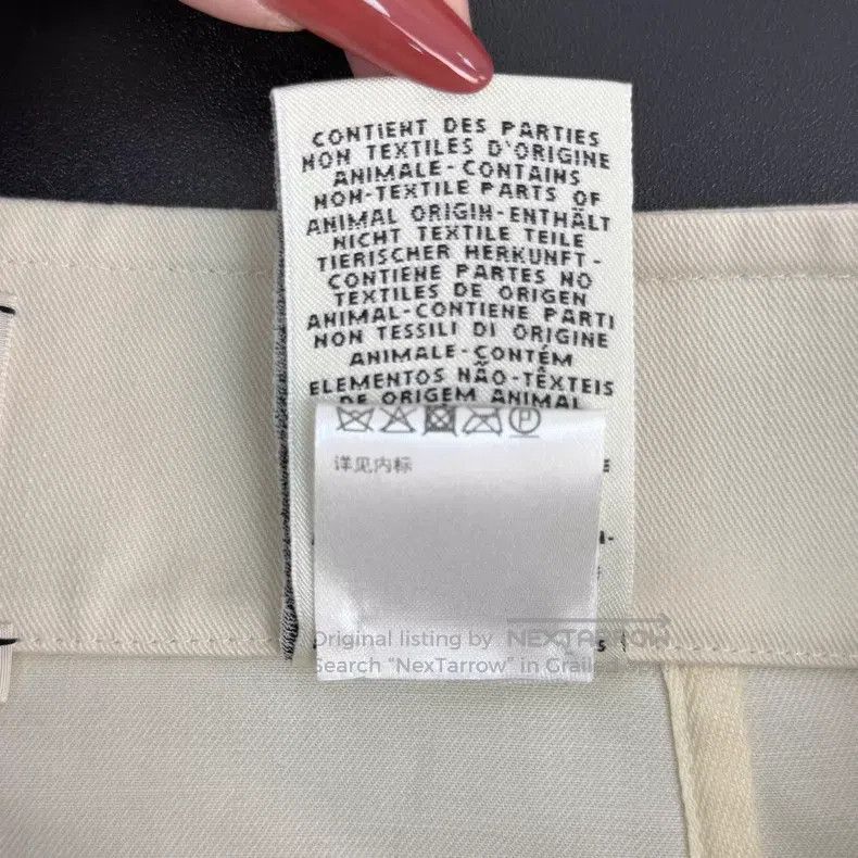 Hermes Hermes Beige Letter Leather Buckle Skirt Size 26" / US 2 / IT 38 - 6 Thumbnail