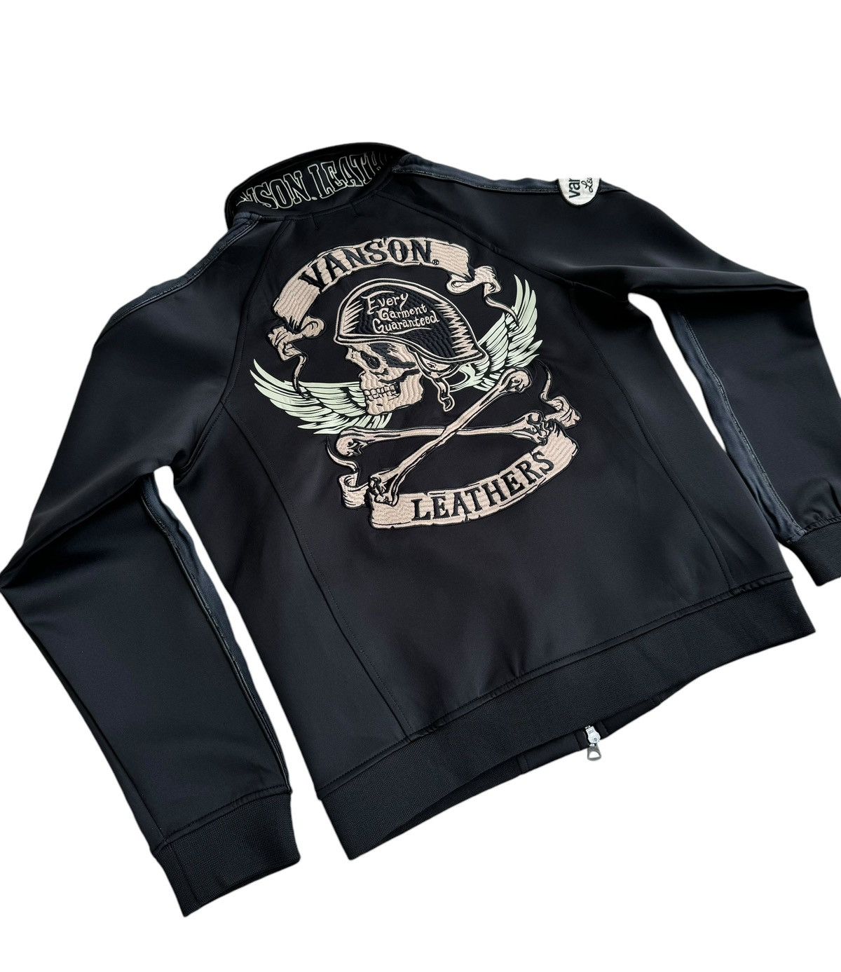 Avirex ⚡️⚡️Vintage Vanson Leather Sweater Jacket Embroidey Size US S / EU 44-46 / 1 - 1 Thumbnail