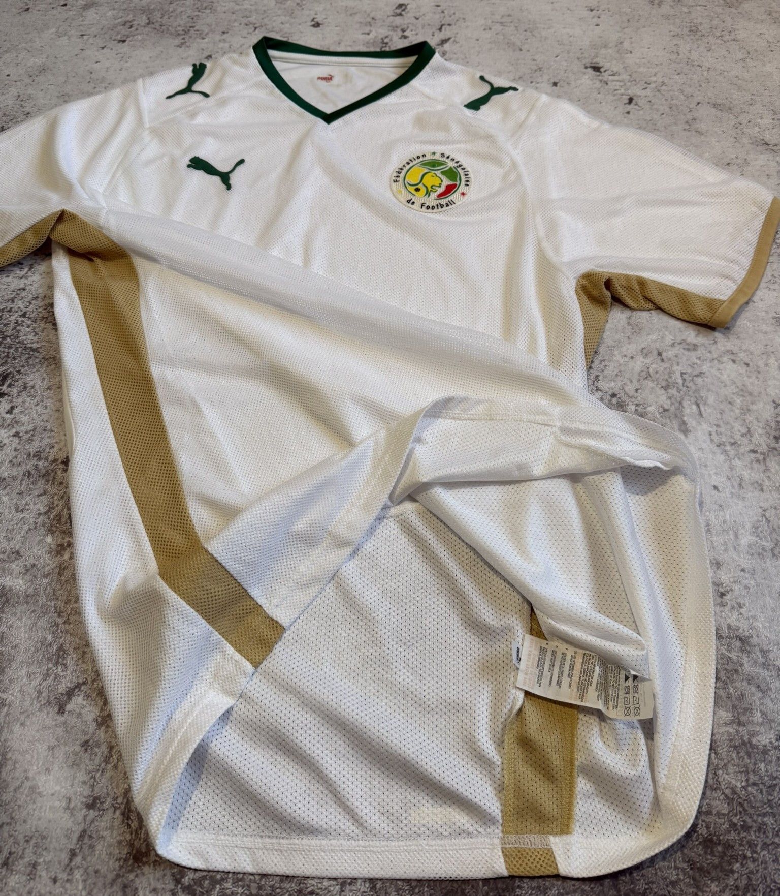 Puma Senegal National Team 2008-10 Home Shirt Jersey Puma Size US XL / EU 56 / 4 - 9 Thumbnail