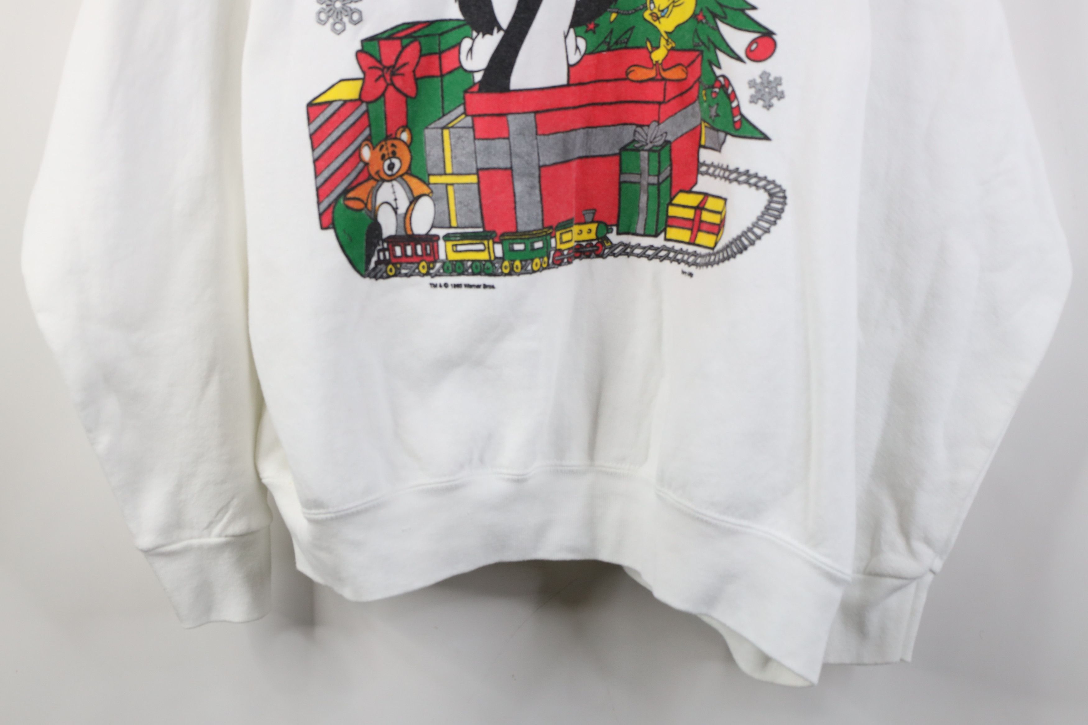 Vintage Vintage 90s Looney Tunes Christmas Tweety Bird Sweatshirt Size XL / US 12-14 / IT 48-50 - 3 Thumbnail