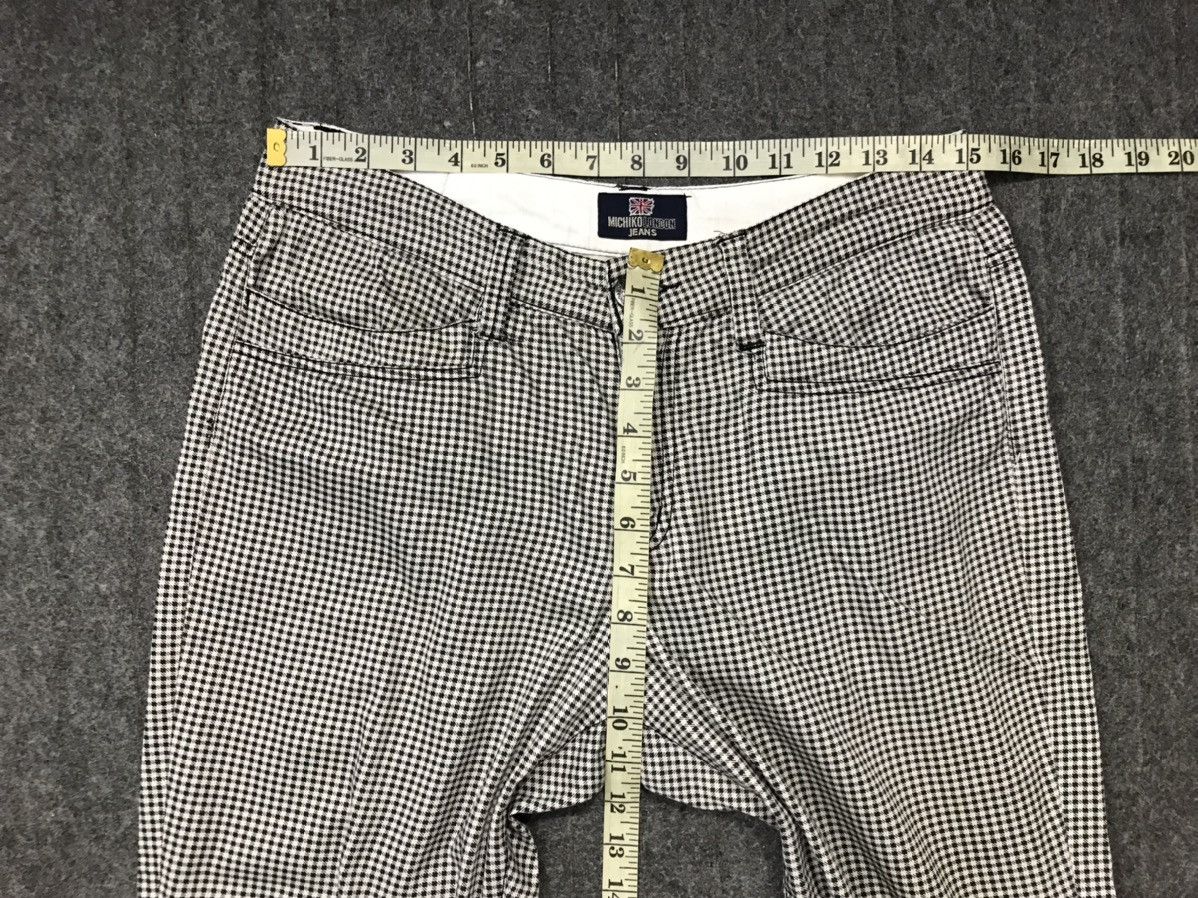 Japanese Brand × Vintage Michiko London Jeans Design Plaid Zipper Short Pants Size US 30 / EU 46 - 15 Thumbnail