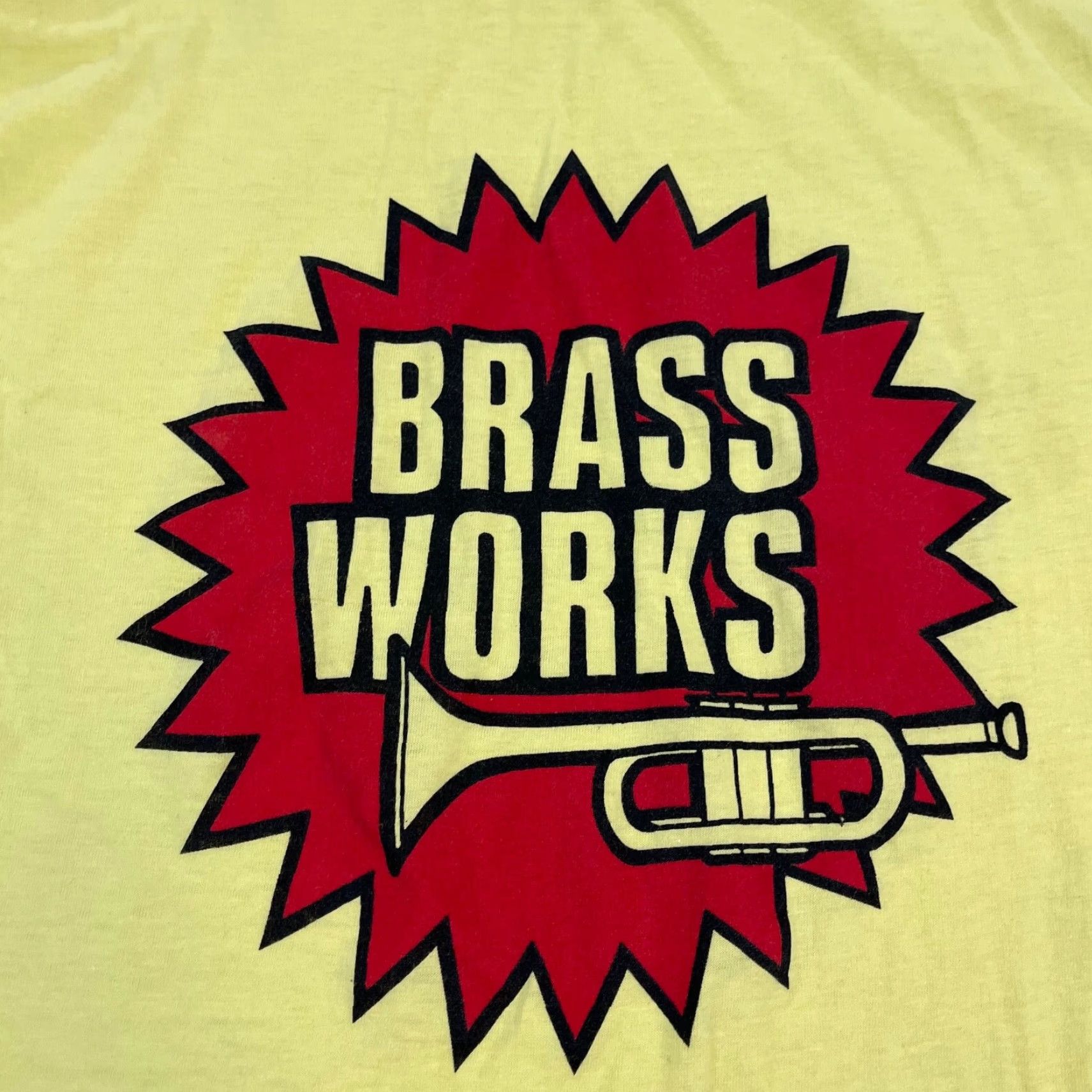 Vintage VINTAGE Skimmers Shirt Mens M Yellow Music Brasm Works Trumpet Graphic T Size US M / EU 48-50 / 2 - 2 Thumbnail