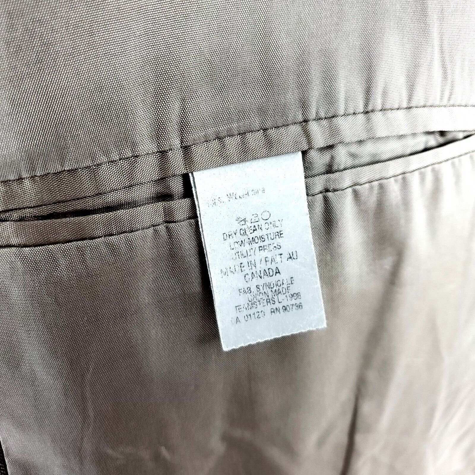 Lauren Ralph Lauren Lauren Ralph Lauren Wool 2 Button Blazer 44R Tan Glen Plaid Size 44R - 9 Thumbnail