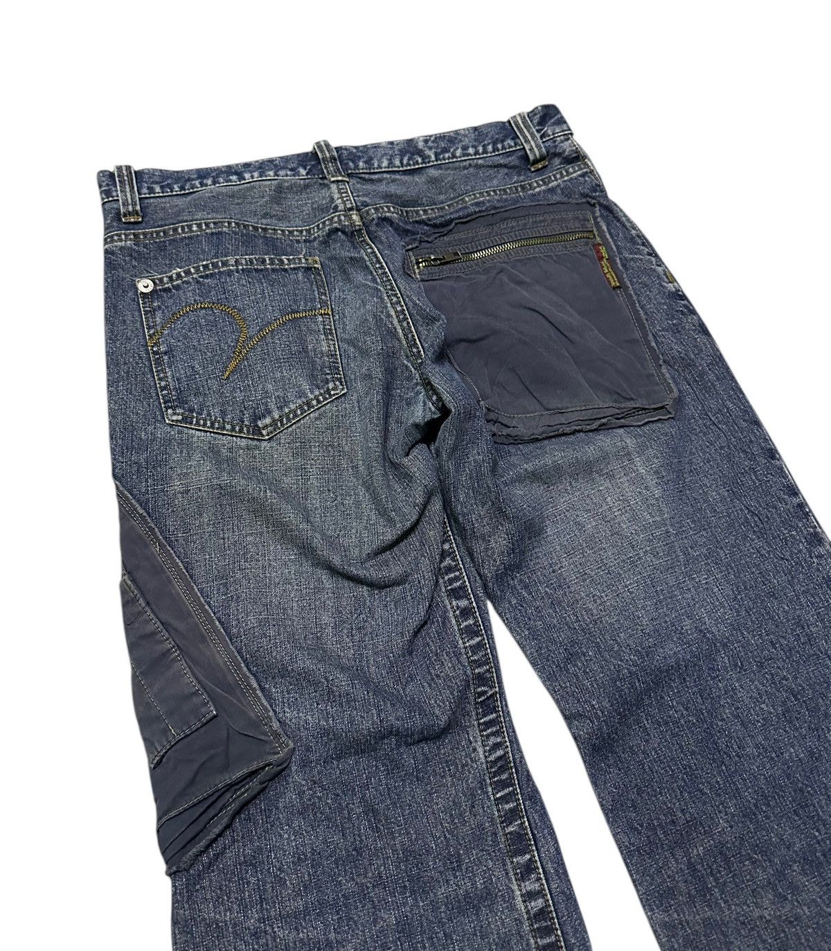 291295=Homme 291295 homme patchwork denim jeans 33x31 Size US 33 - 8 Thumbnail