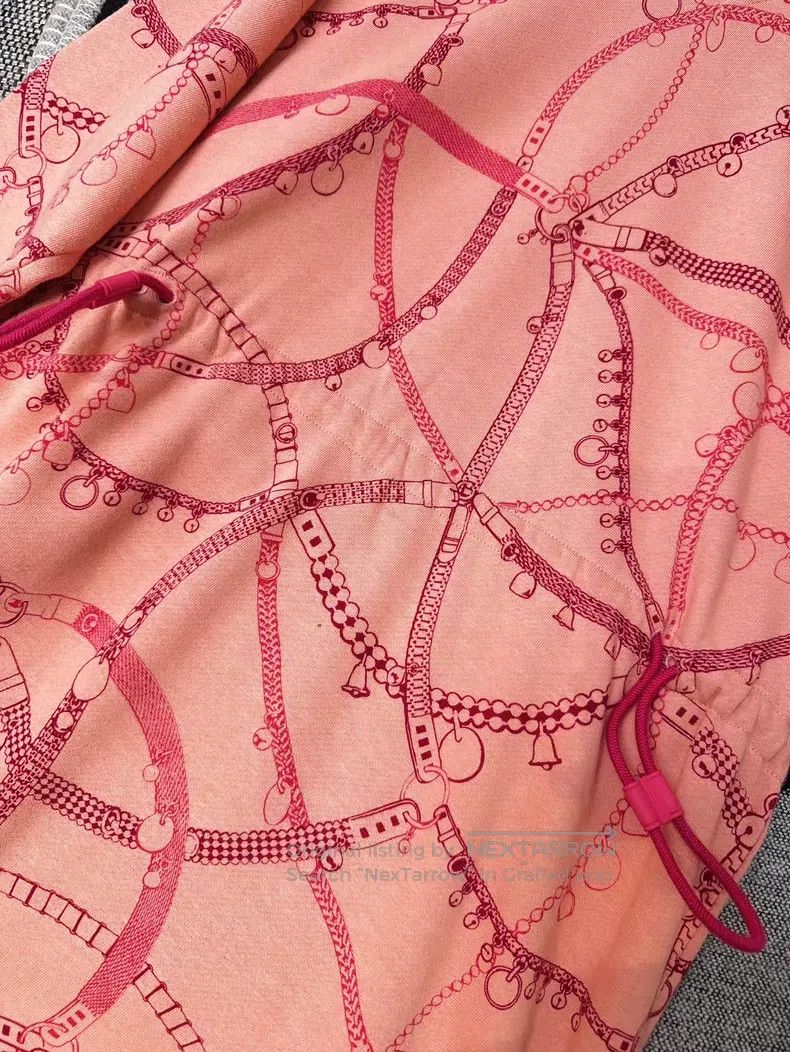 Hermes Hermes Pink Lock Chain Printed Hoodie Dress Size XS / US 0-2 / IT 36-38 - 5 Thumbnail