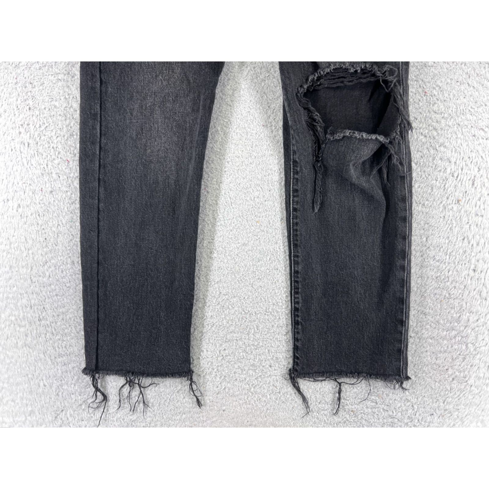 Levi's Levi's Wedgie Fit Jeans Womens 26x26 Black Denim 500 Series Stretch Straight Vintage: No Size 26" / US 2 / IT 38 - 2 Thumbnail