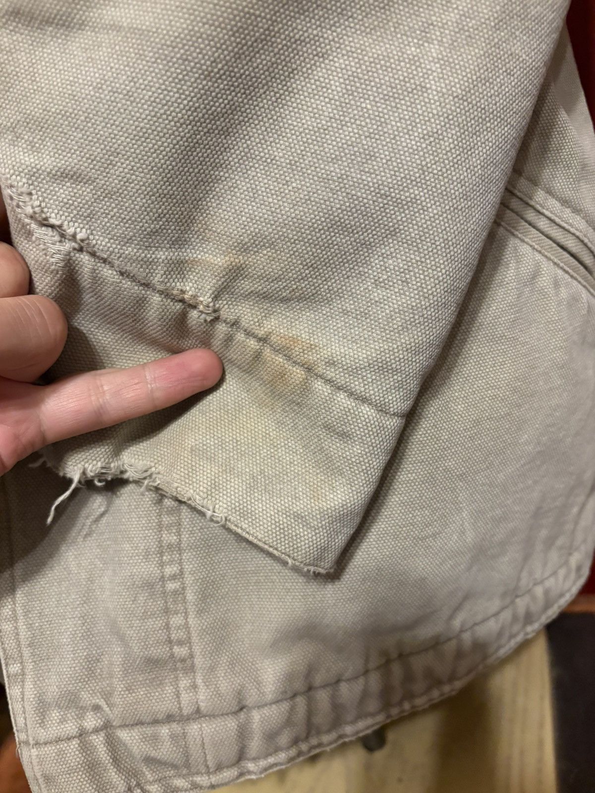 Vintage Vintage BaLance Beige Jean Jacket 90s Distressed Denim Grail Size US M / EU 48-50 / 2 - 6 Thumbnail