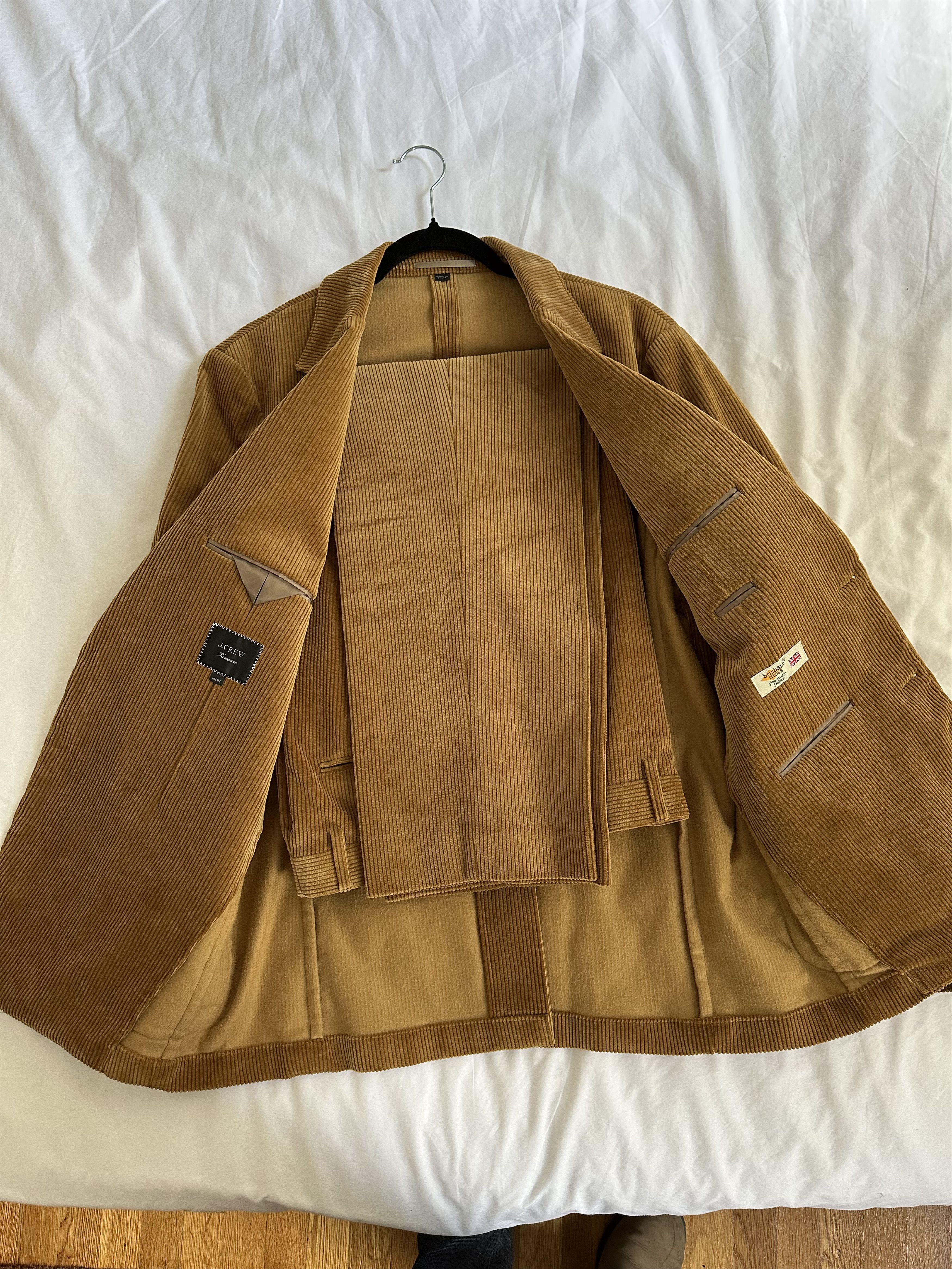 J.Crew Kenmare 2-Piece Suit (Jacket and Pants) in English Corduroy Size 40R - 1 Thumbnail
