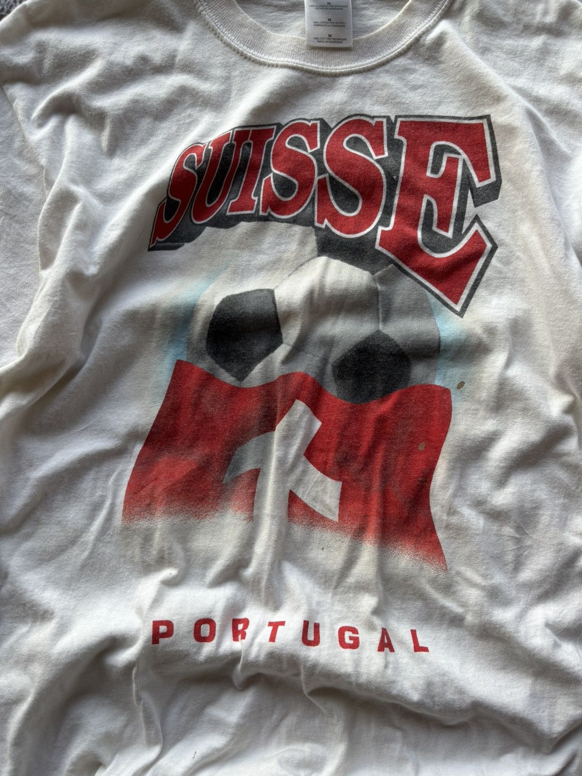 Other RARE 1994 Vintage football T shirt Suisse Size US M / EU 48-50 / 2 - 4 Thumbnail
