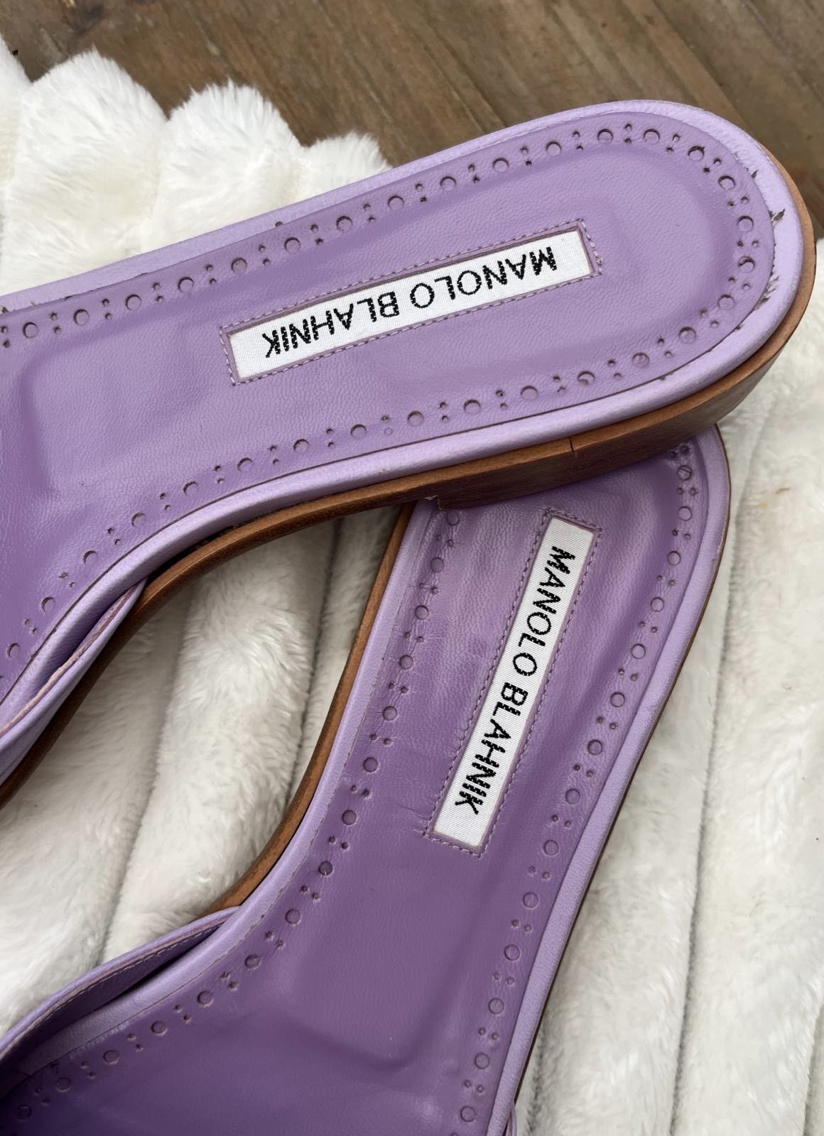 Manolo Blahnik Manolo Blahnik Leather mules Size US 9 / IT 39 - 4 Thumbnail