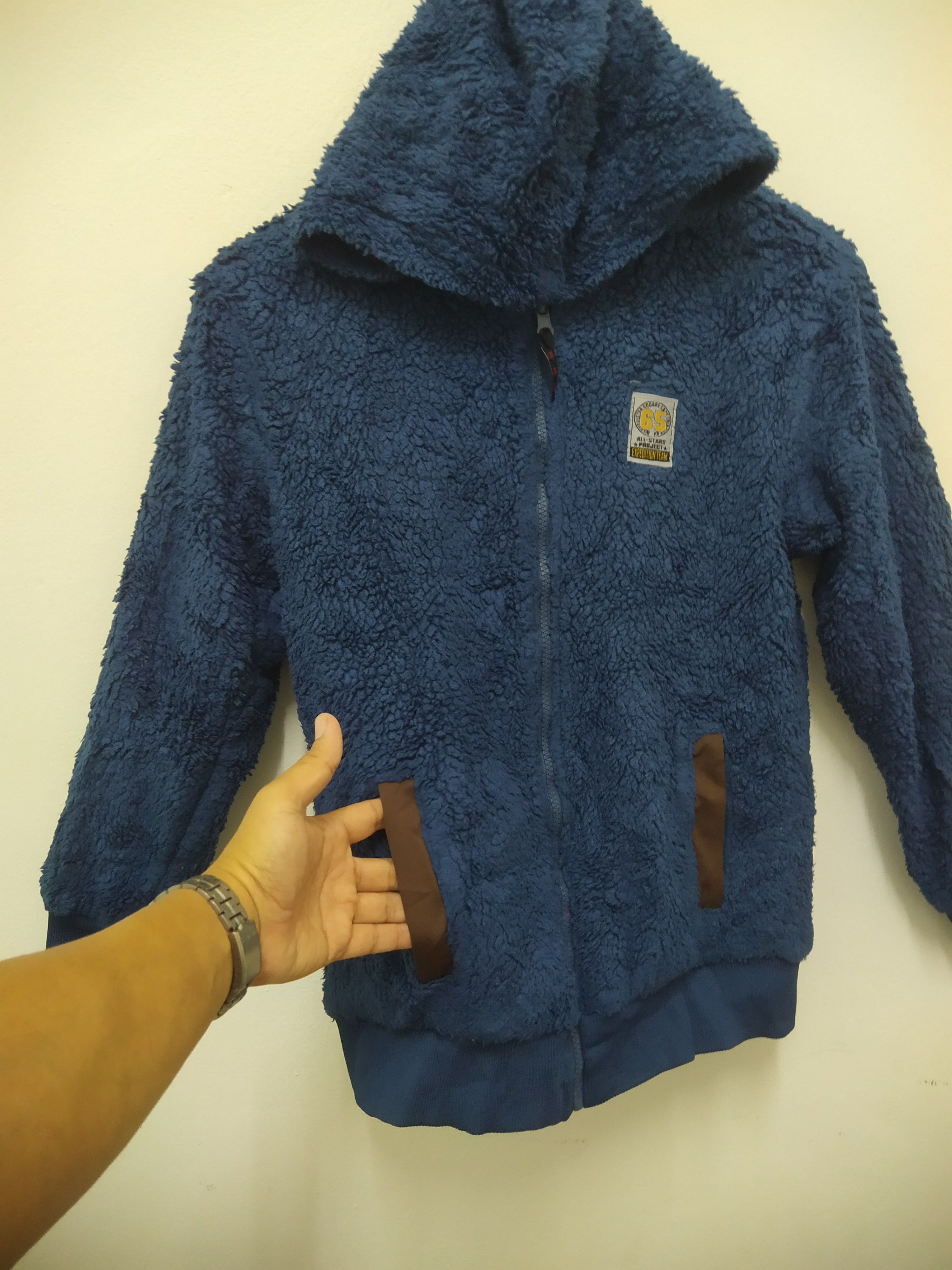 Pada & Mada zipped Fleece reversible hoodie