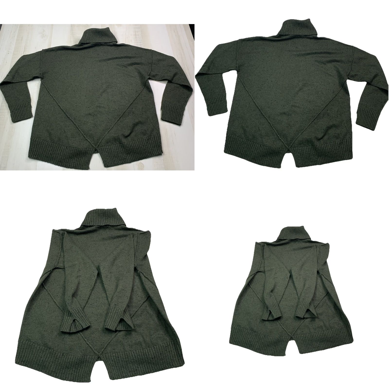 Michael Kors VINTAGE Michael Kors Green Wool Blend Knit Turtle Neck Sweater Womens Medium-12752 Size M / US 6-8 / IT 42-44 - 9 Thumbnail