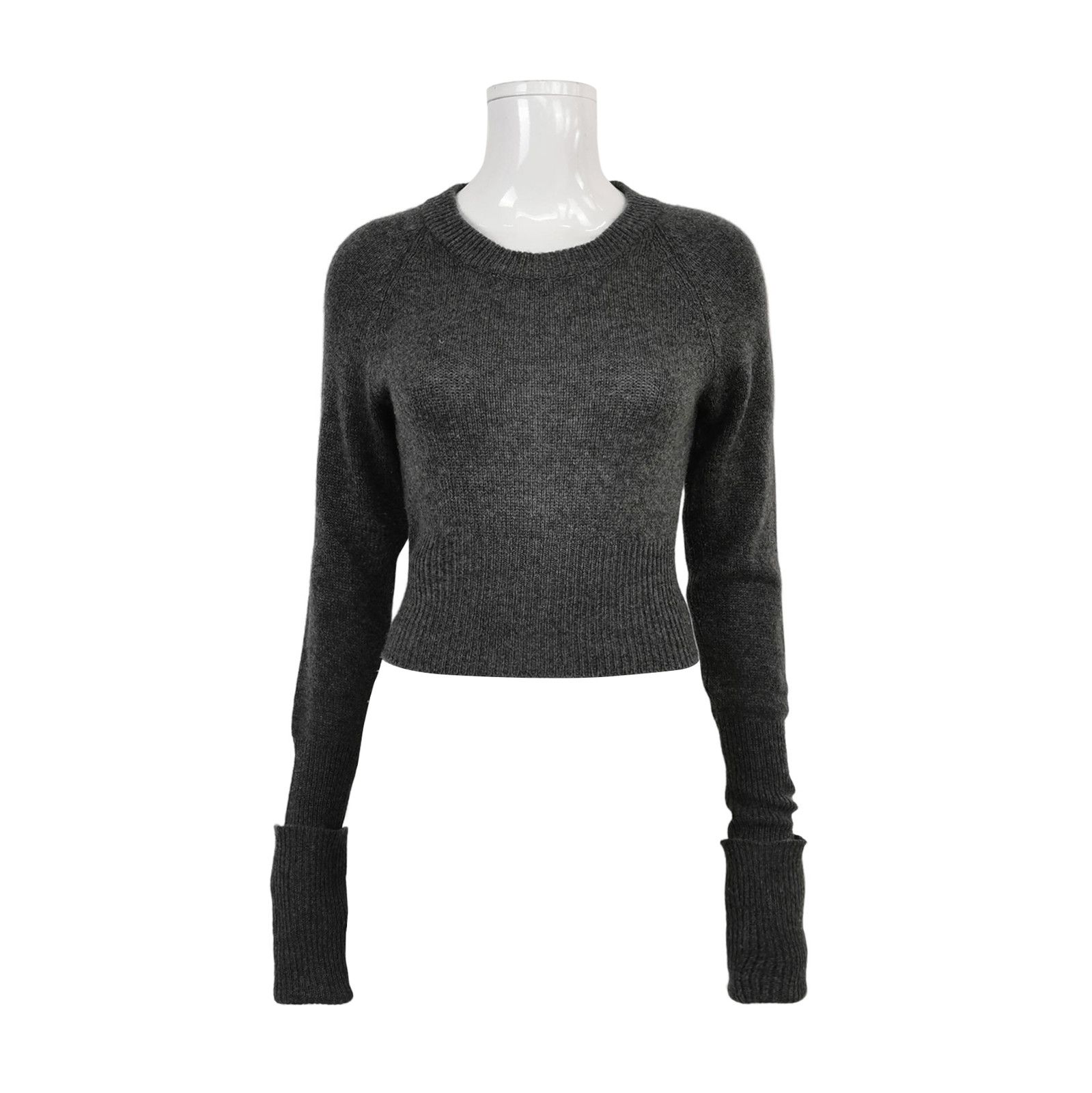 Prada Prada Cashmere Grey Round Neck Sweater 0089 Size L / US 10 / IT 46 - 1 Thumbnail