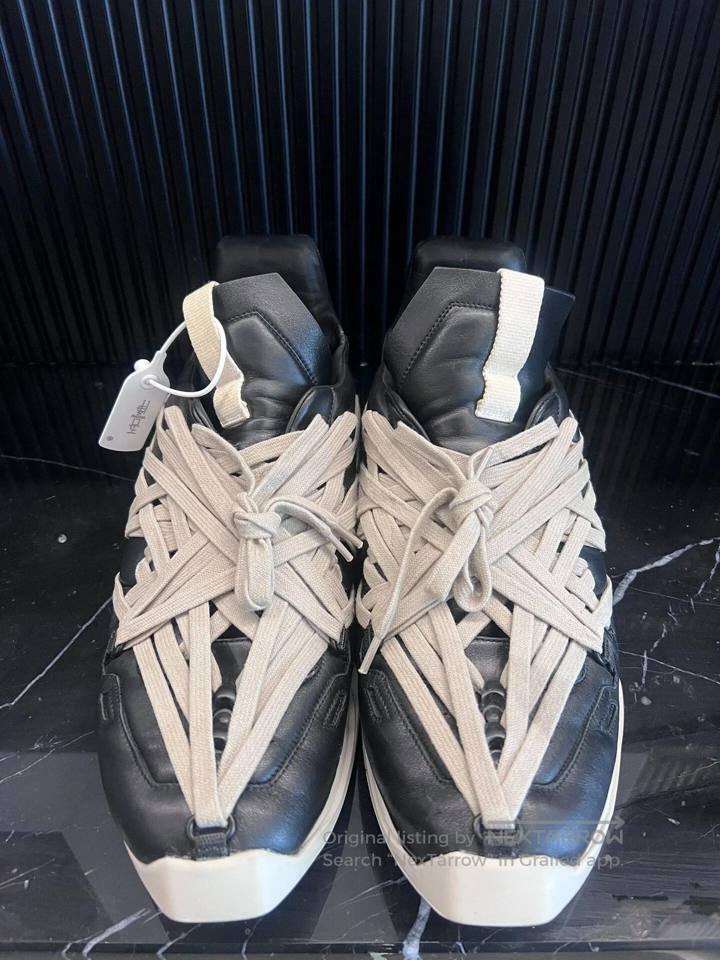 Rick Owens rick owens edgy tie-up sneaker design. Size US 8 / EU 41 - 1 Thumbnail