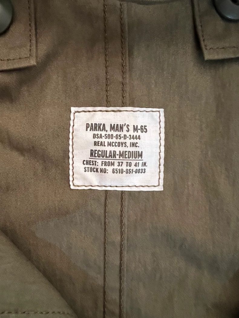 The Real McCoy's The Real McCoy's M-65 parka in army green, a large coat Size US M / EU 48-50 / 2 - 2 Thumbnail