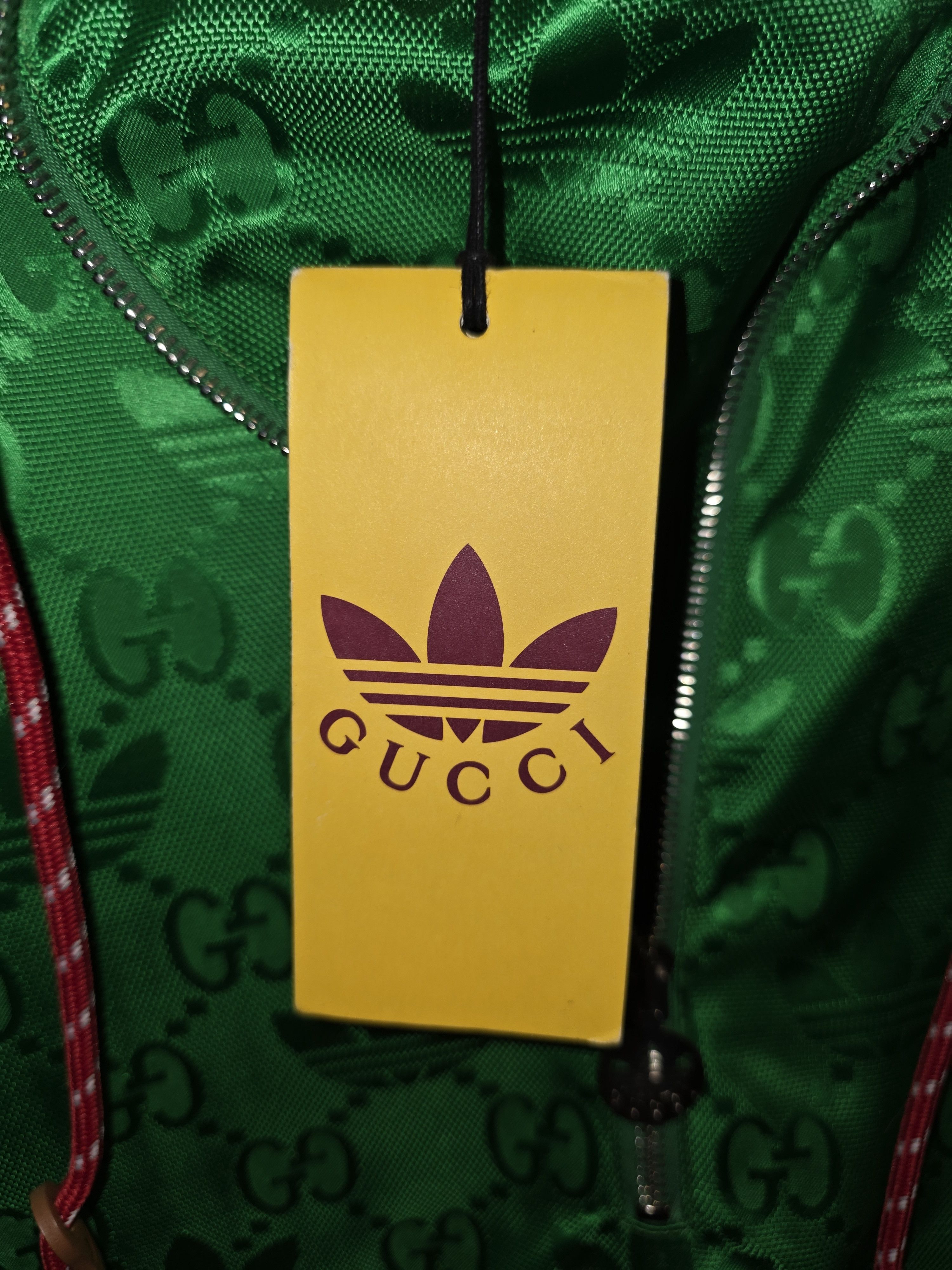 Adidas × Gucci Gucci x Adidas Macro GG Jacket Green BNWT Size US M / EU 48-50 / 2 - 6 Thumbnail