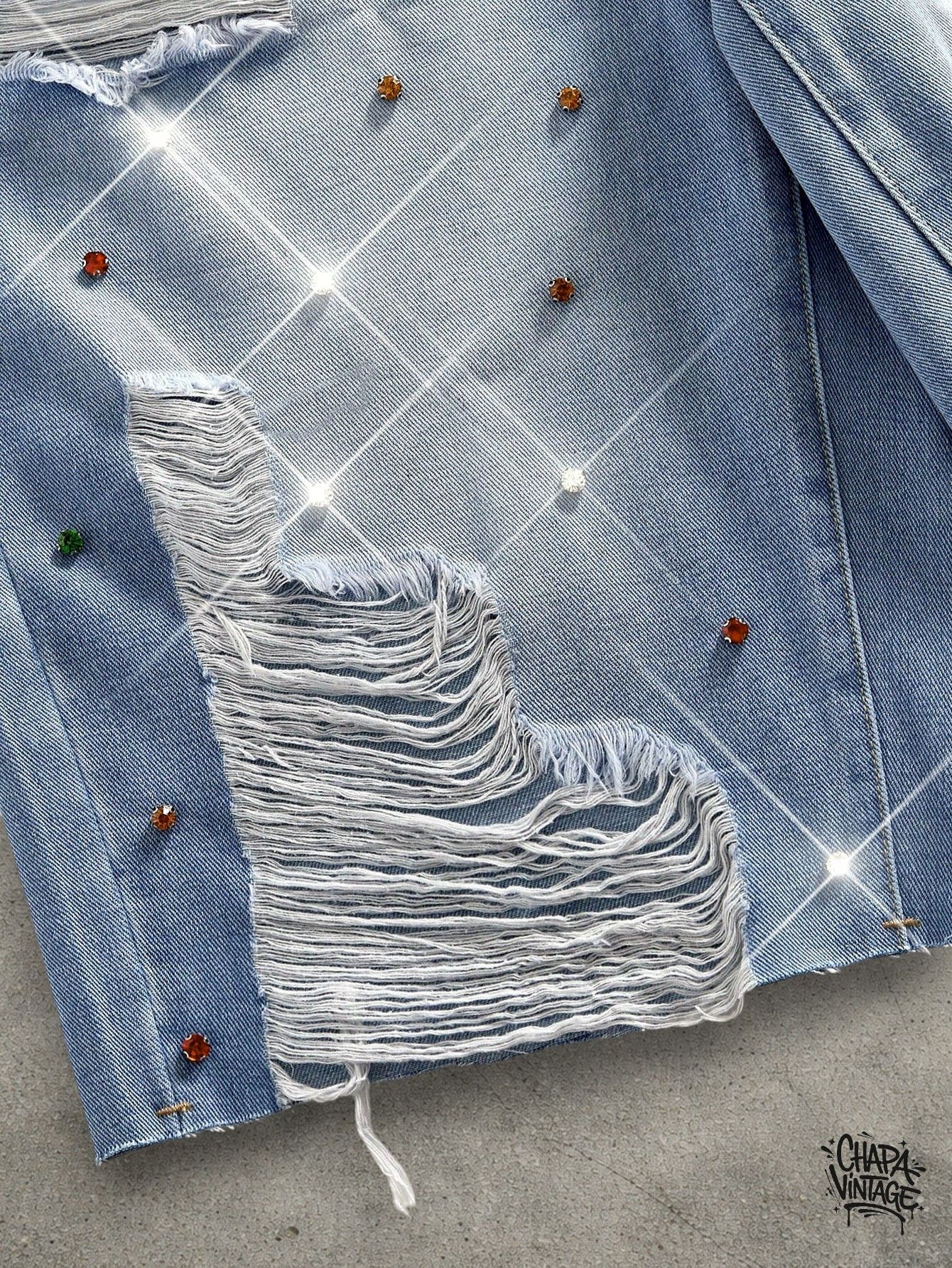 Japanese Brand Washed ripped jeans shorts Size US 32 / EU 48 - 4 Thumbnail