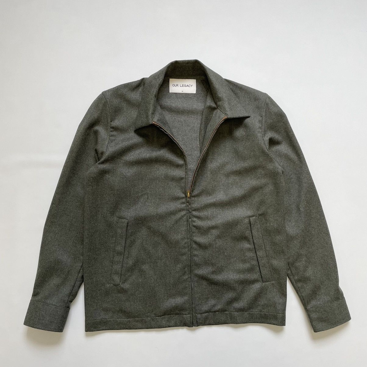 Our Legacy Sample ‘Moss Green’ Zip Wool Jacket Size US M / EU 48-50 / 2 - 5 Thumbnail