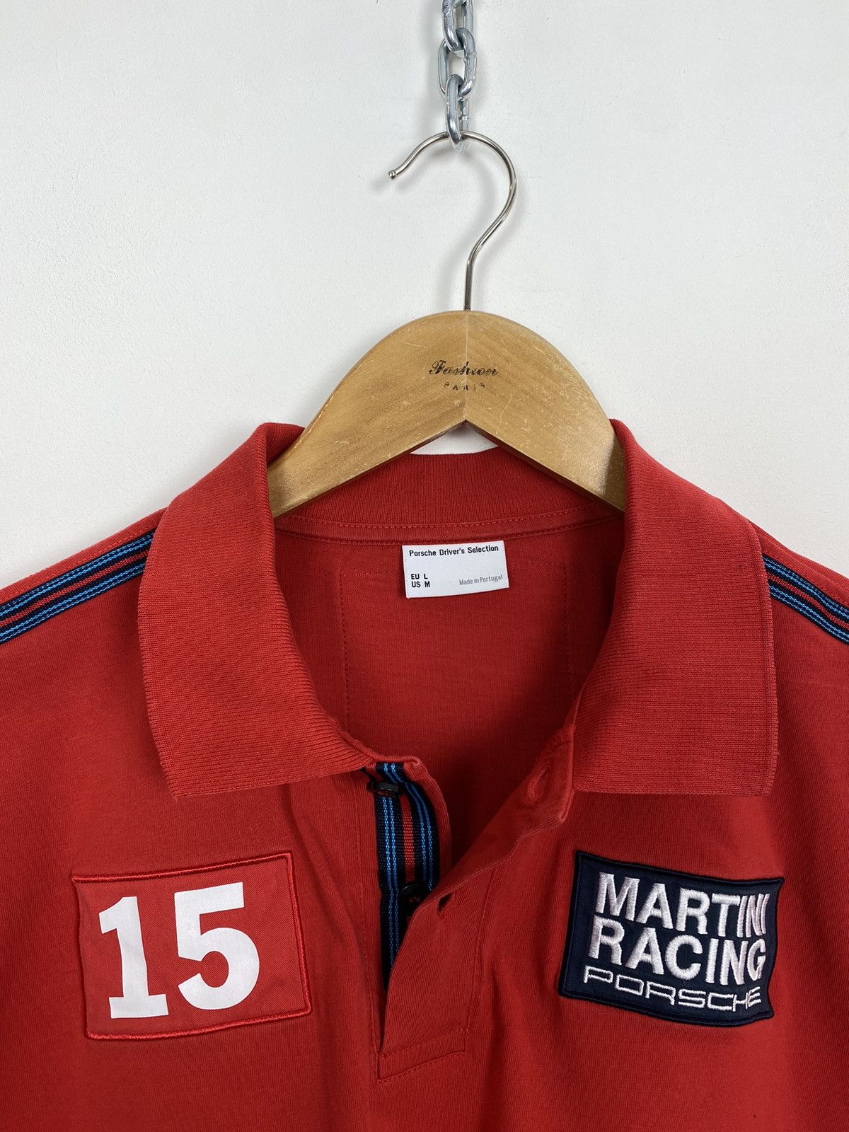 Porsche Design Porsche Martini Racing Polo Shirt Logo 90s Driver Red Top Size US L / EU 52-54 / 3 - 5 Thumbnail