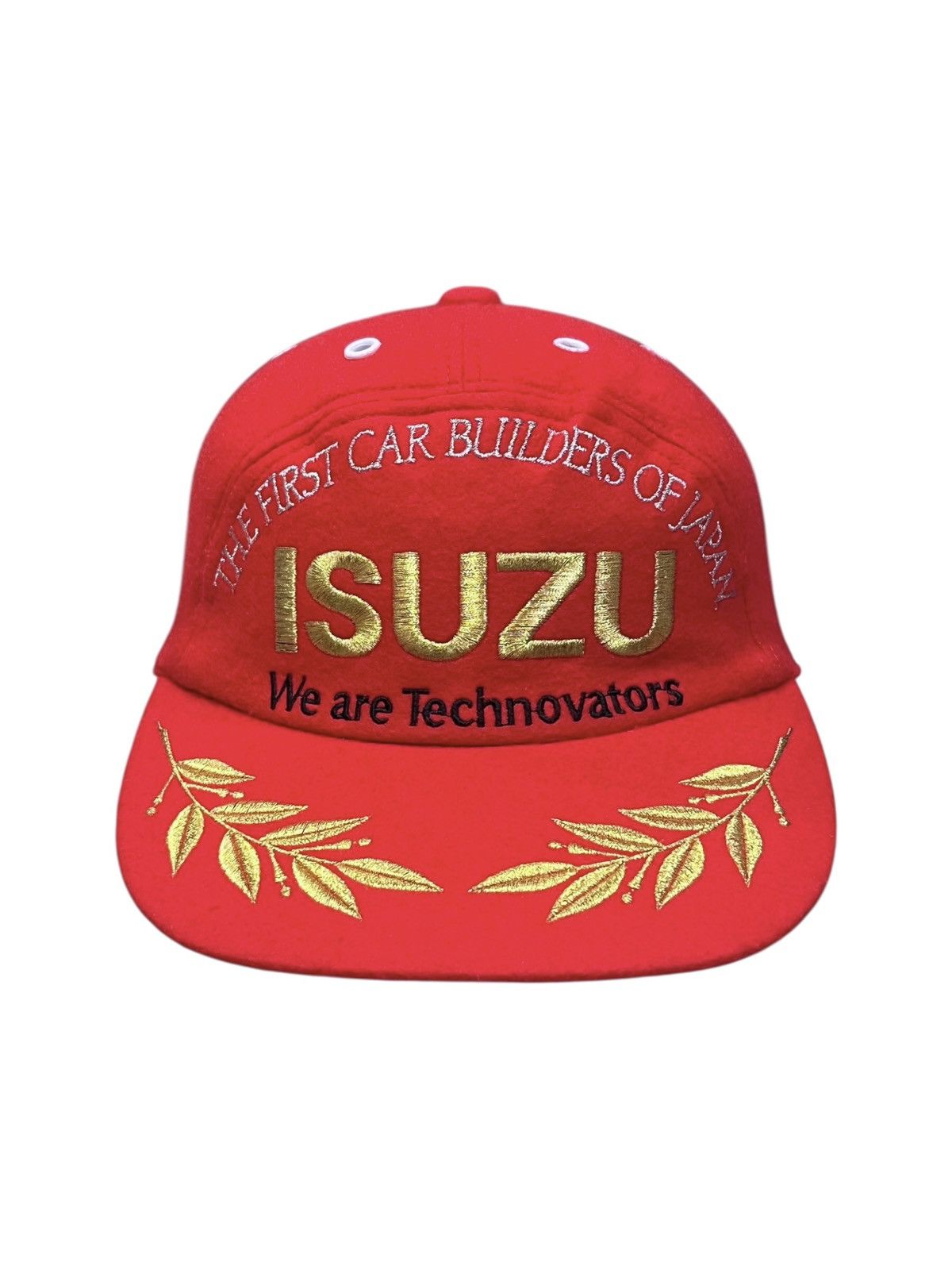 Racer Worldwide Vintage ISUZU Japan Racing Promo Wool Cap Gold Laurel Size ONE SIZE - 3 Thumbnail