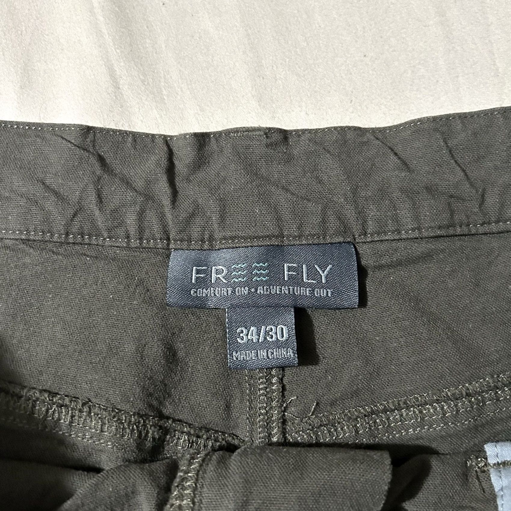 Vintage Free Fly Pants Dress Pants Bamboo Stretch Men 34x30 Green Dark Green 34 Regular Men’s Size US 34 / EU 50 - 4 Thumbnail