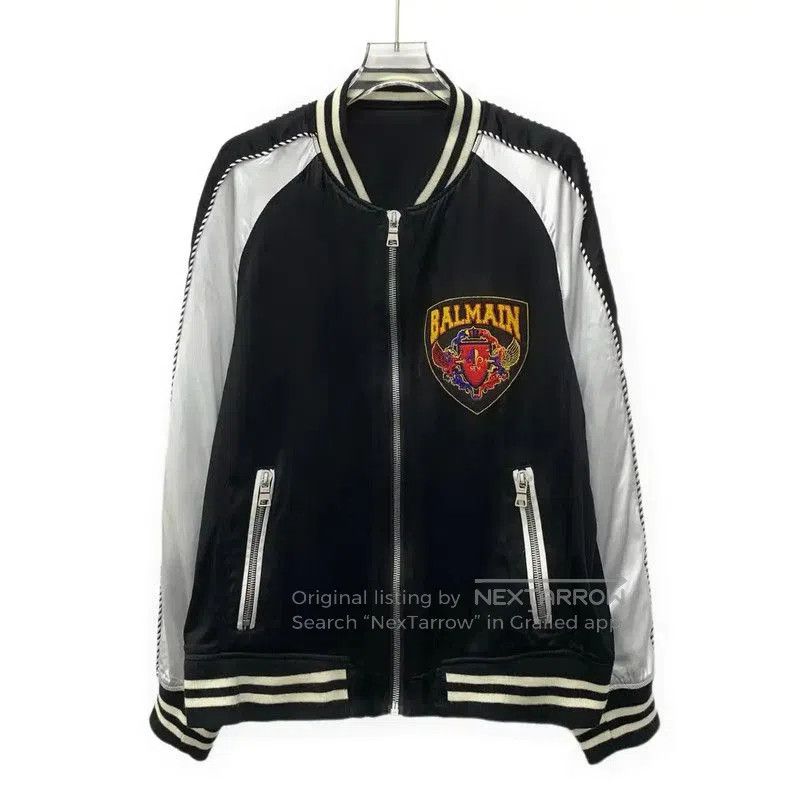 Other Balmain Men's Black Nylon Outerwear Jacket . Size US L / EU 52-54 / 3 - 1 Thumbnail