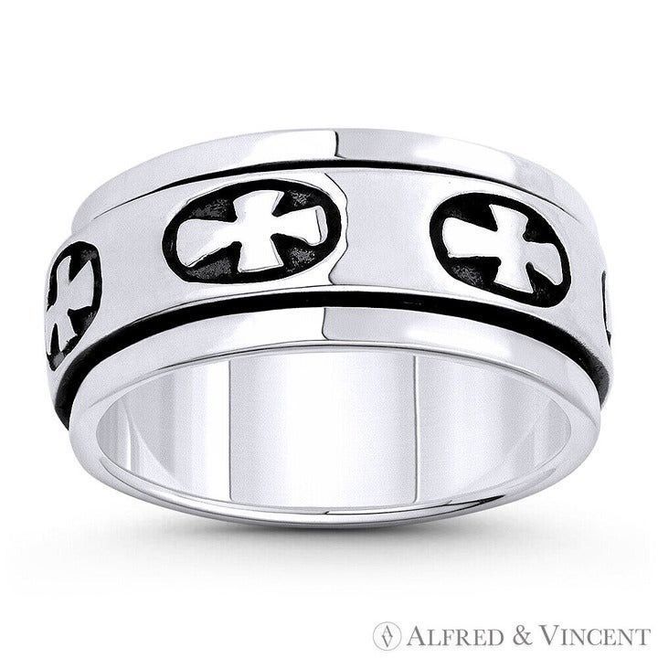 Other Flared Heraldic Pattee Cross Charm Men's Ring Size 8 Size ONE SIZE - 1 Preview
