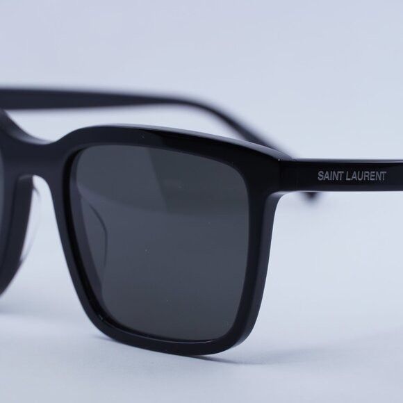 Saint Laurent Paris Saint Laurent SL500 001 Sunglasses Black Square Frame, Black Size ONE SIZE - 4 Thumbnail
