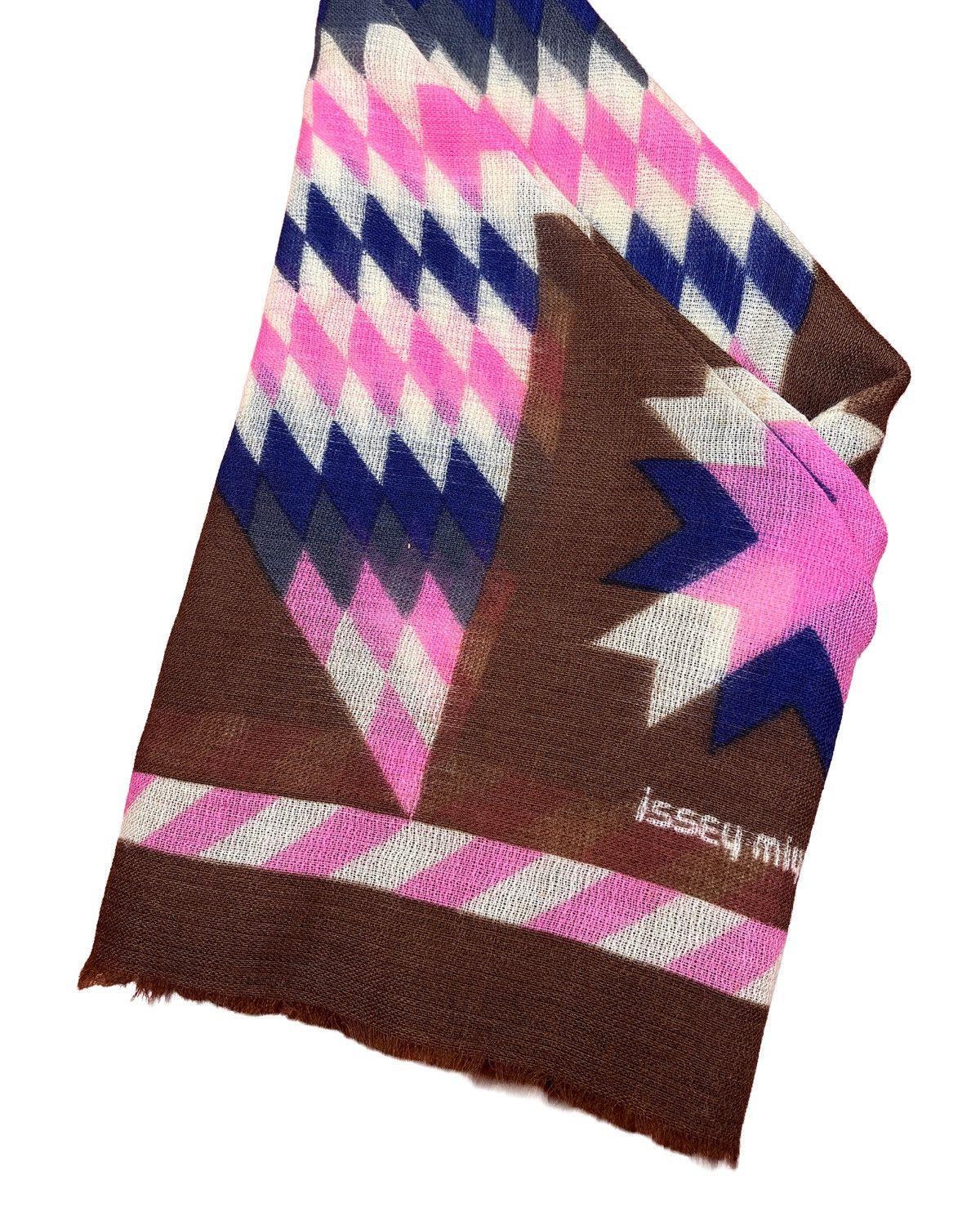 Issey Miyake Issey Miyake Geometric Fringe Scarf Size ONE SIZE - 3 Thumbnail